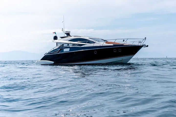 The Marquis 50 on calm water