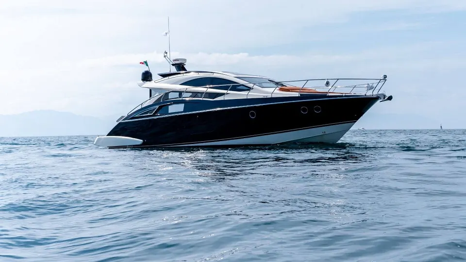 The Marquis 50 on calm water